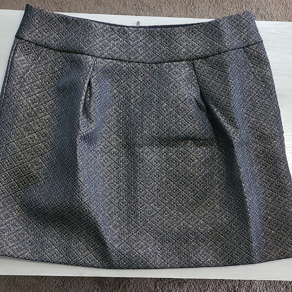 Elegant Black Patterned Skirt